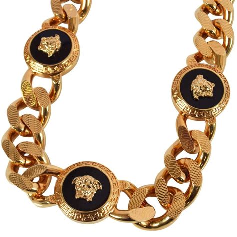 versace 24k gold chain|Versace gold chain men.